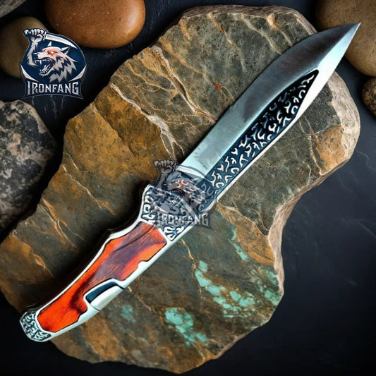 "9” Hunting Marble Tactical Folding Knife: A Life-Saving Companion on an Unforgettable Adventure"