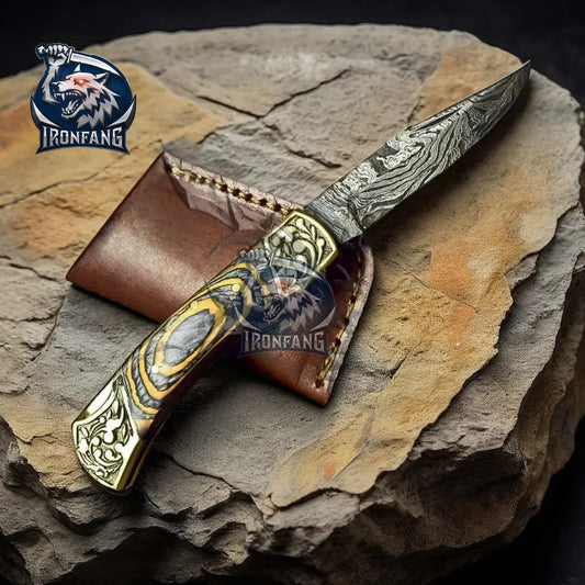 The Damascus Steel Tactical Folding Pocket Knife: A Trusted Companion for Every Adventure