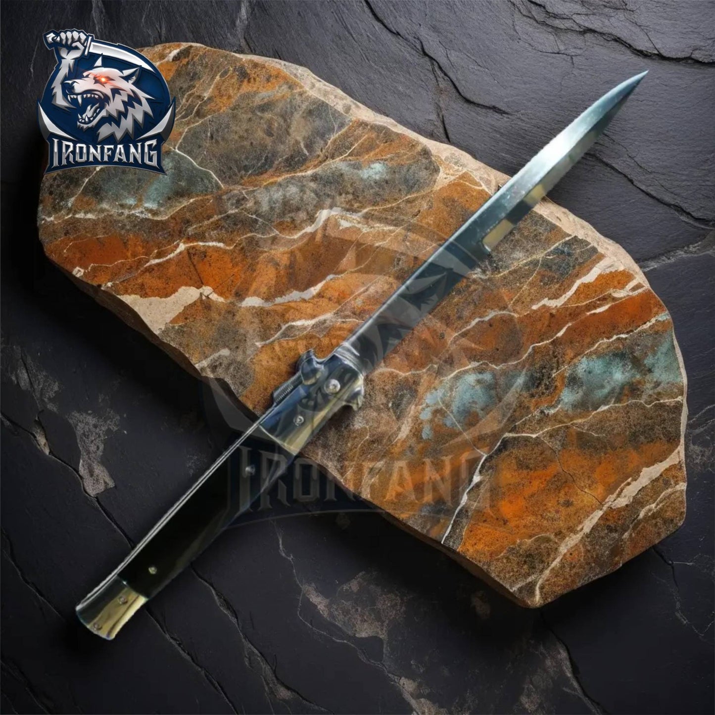 13-inches-Godfather-Italian-Stiletto-Folding-Knife-Ironfangknife
