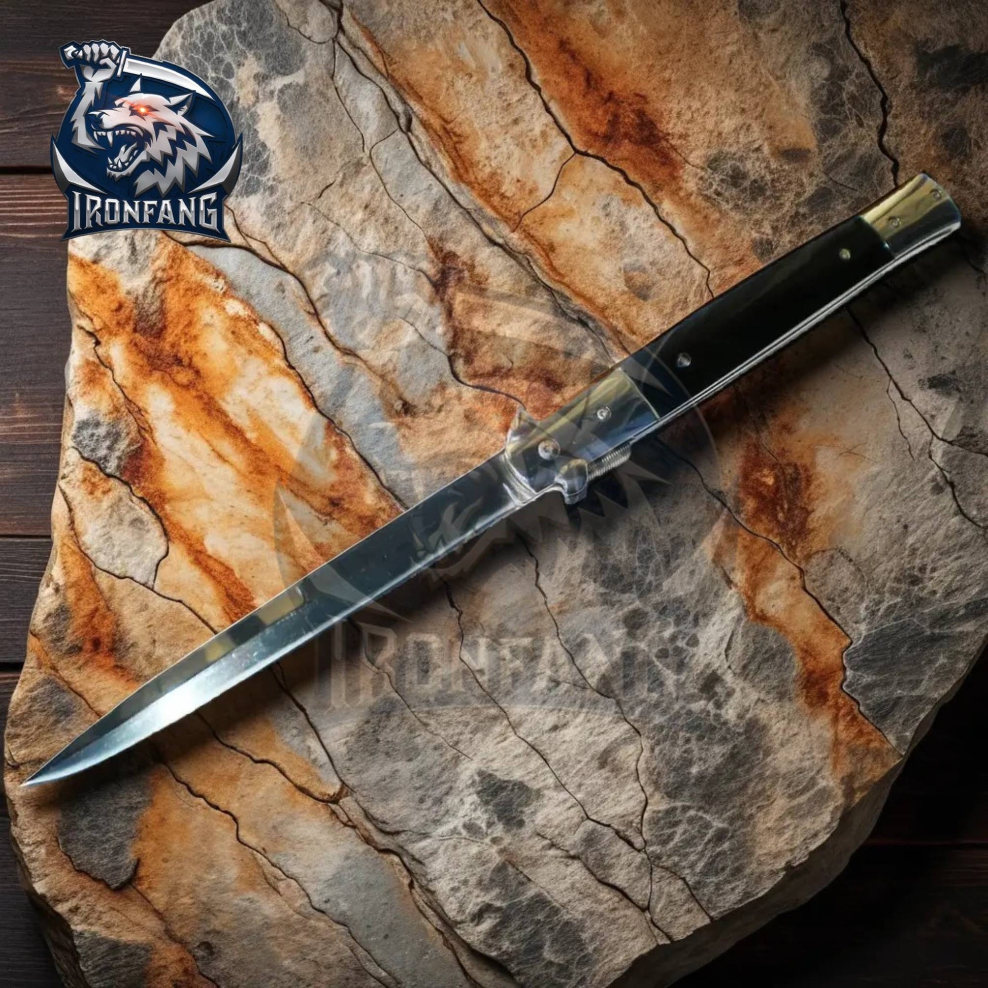 13-inches-Godfather-Italian-Stiletto-Folding-Knife-Ironfangknife
