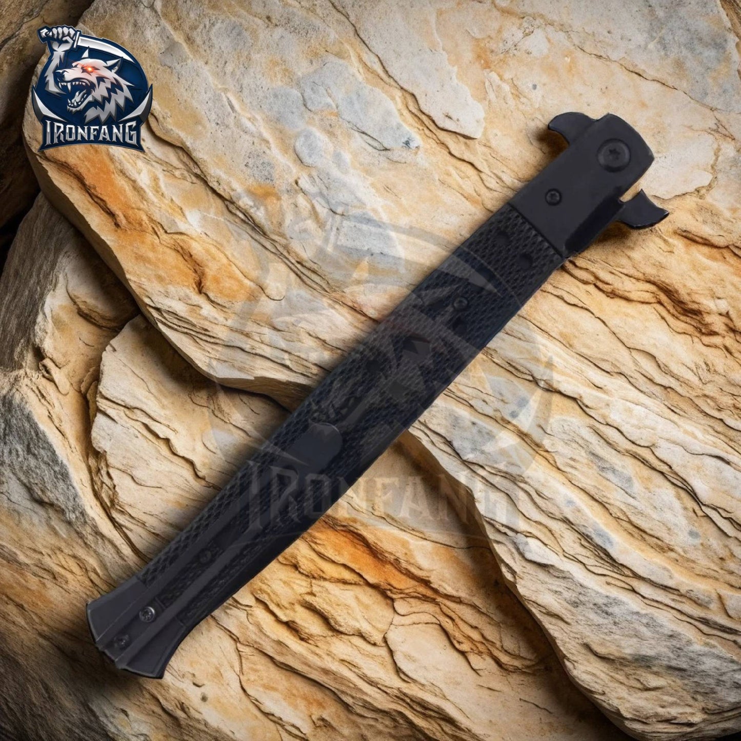 13 Inches Big Boy Stiletto Folding Pocket Knife Black Camping, Hunting, Survival | Ironfangknife