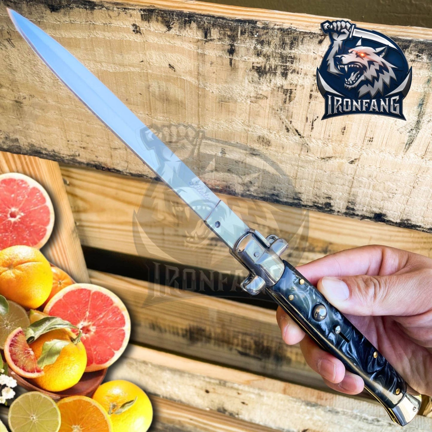 13 premium big boy stiletto ironfang knife
