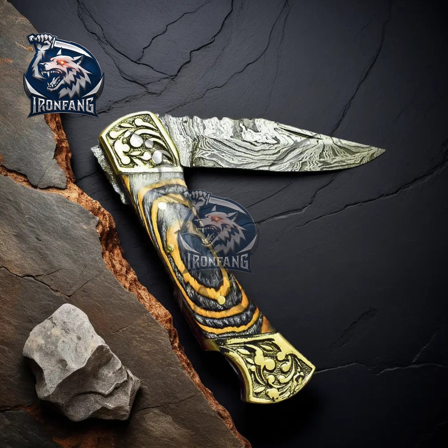 8-inches-Damascus-Pocket-Folding-Knife-With-Sheath