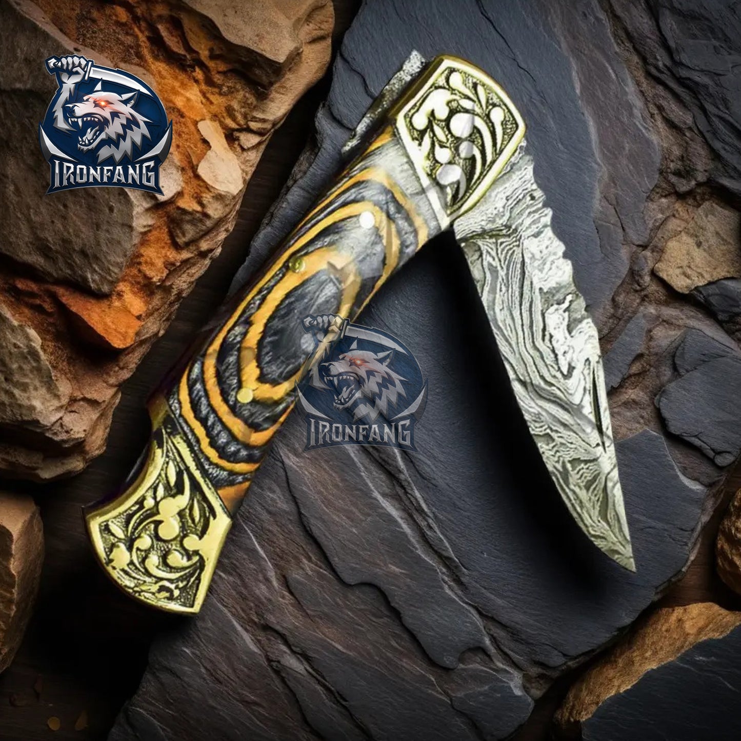 8-inches-Damascus-Pocket-Folding-Knife-With-Sheath