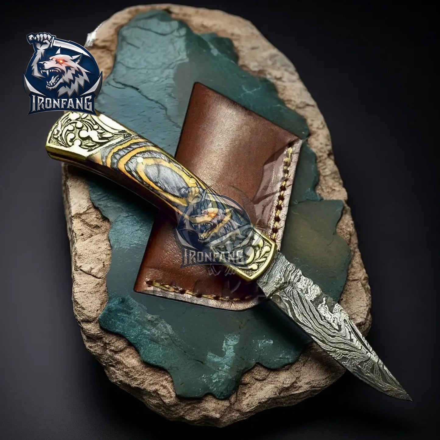 8-inches-Damascus-Pocket-Folding-Knife-With-Sheath