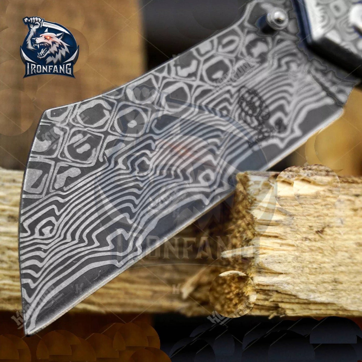 8-inches-damascus-razor-cleaver-ironfangknife