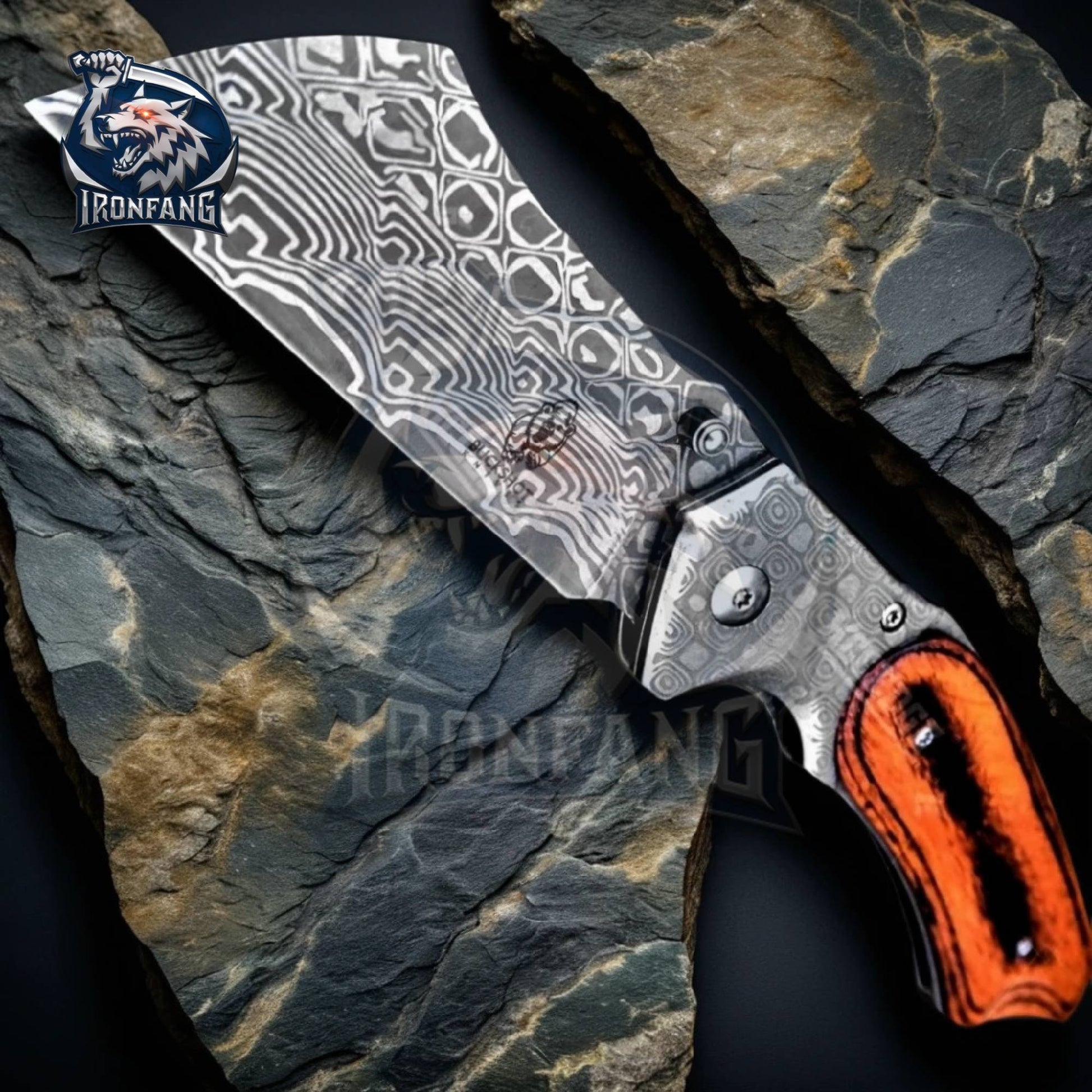 8-inches-damascus-razor-cleaver-ironfangknife
