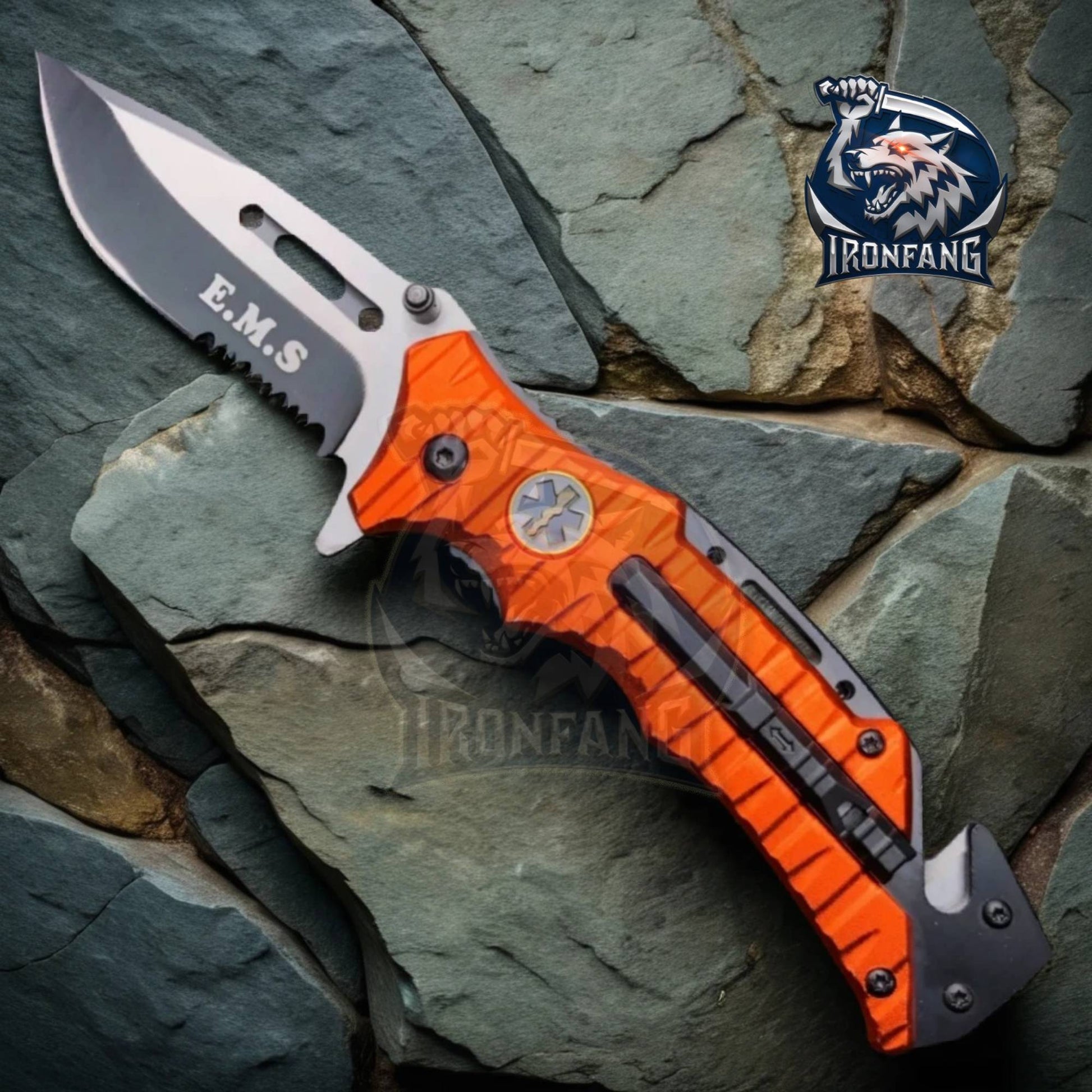 9-Inches-EMT-EMS-RESCUE-Folding-Pocket-Knife-Ironfangknife