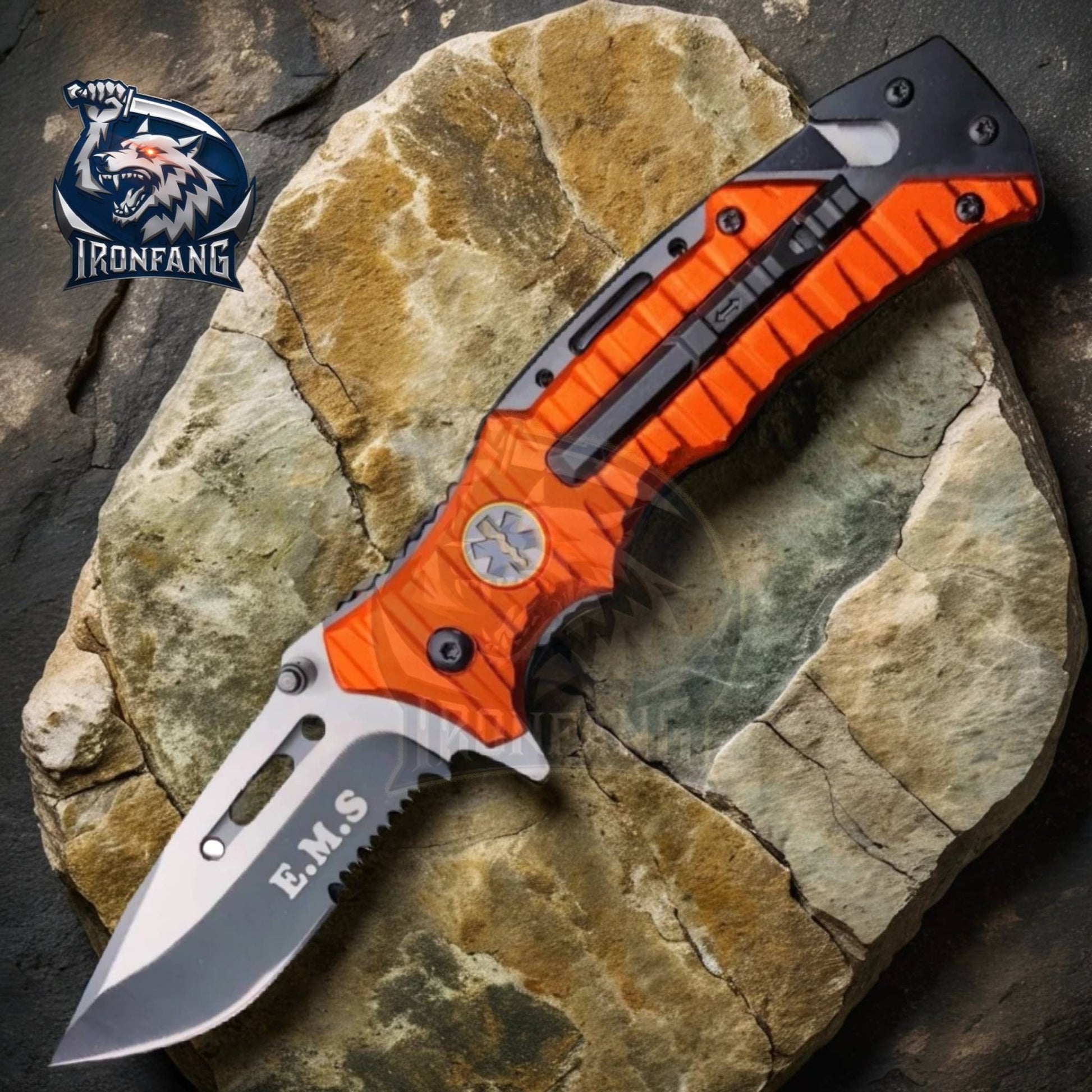 9-Inches-EMT-EMS-RESCUE-Folding-Pocket-Knife-Ironfangknife