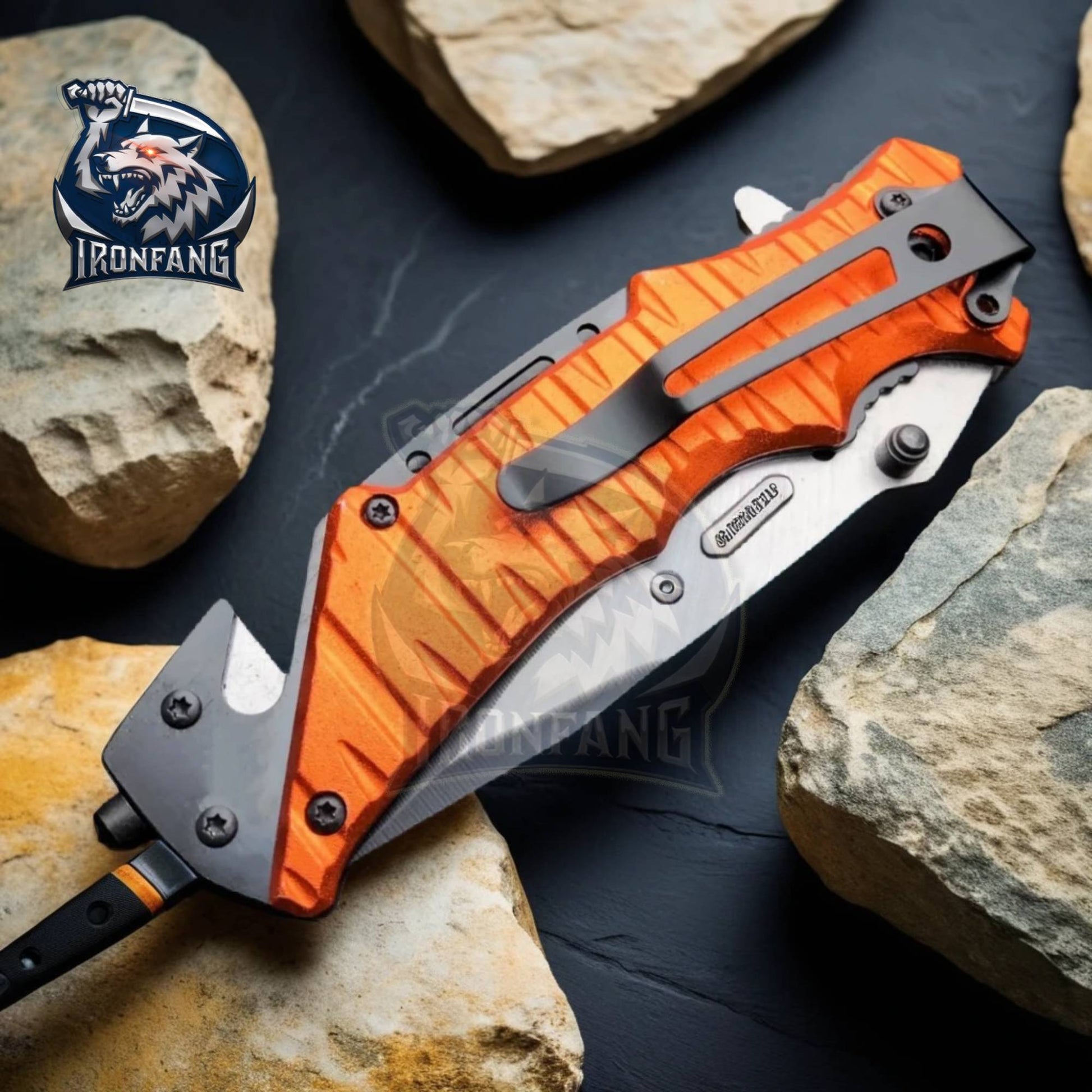 9-Inches-EMT-EMS-RESCUE-Folding-Pocket-Knife-Ironfangknife