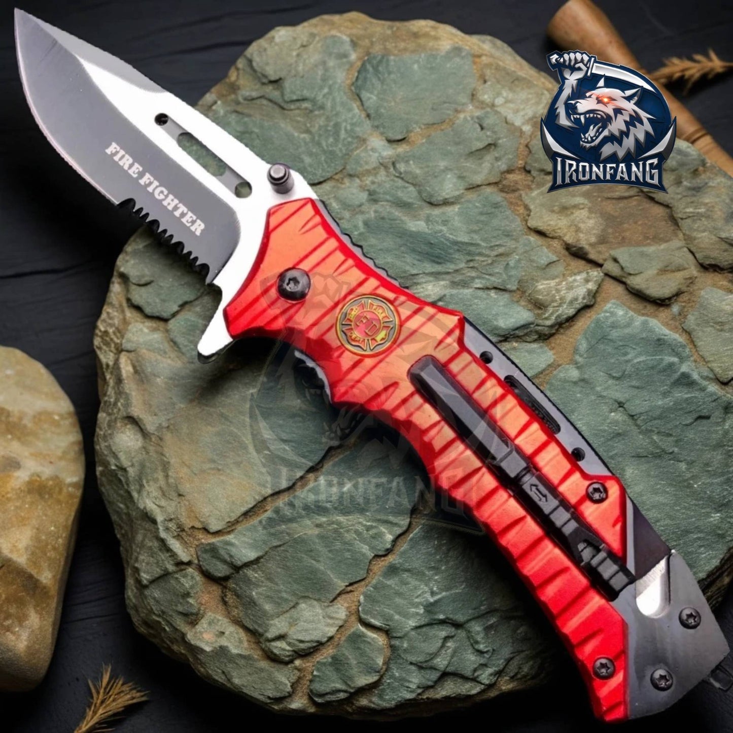 9-Inches-Fire-Fighter-Dept-Folding-Pocket-Knife-Ironfangknife