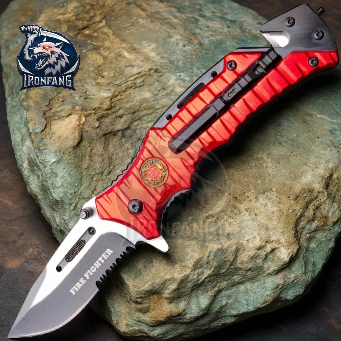 9-Inches-Fire-Fighter-Dept-Folding-Pocket-Knife-Ironfangknife