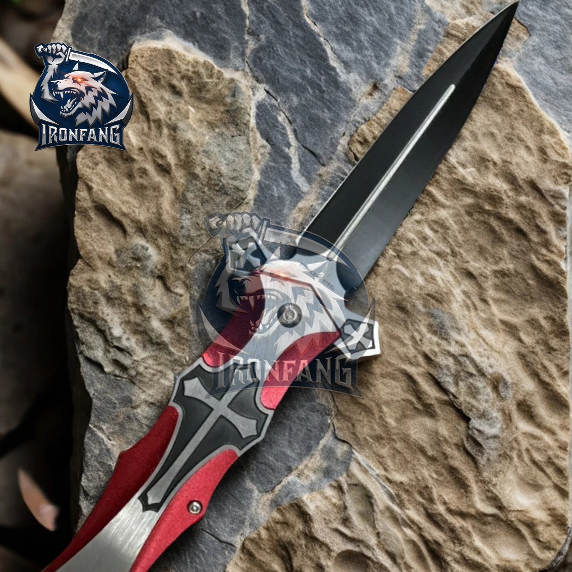9-inches-Celtic-Cross-Scottish-Folding-Knife-ironfangknife