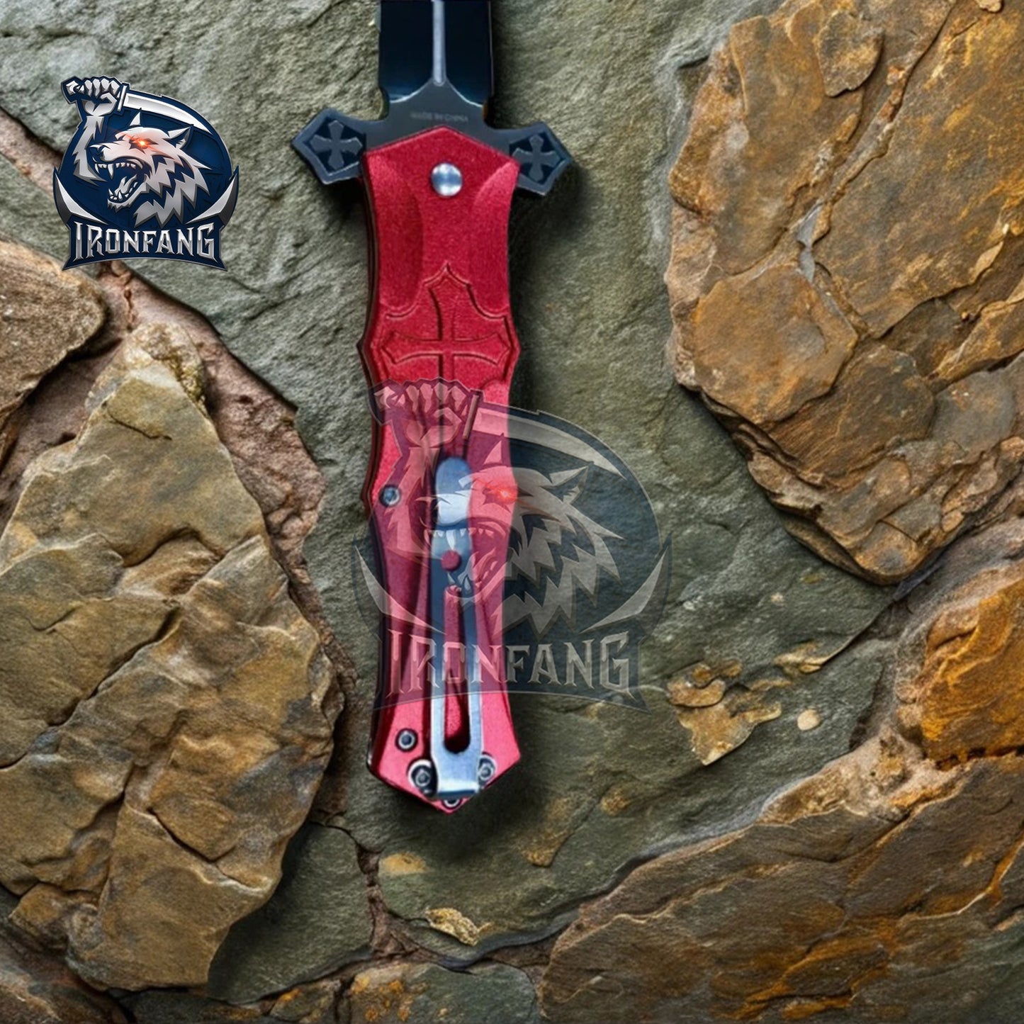 9-inches-Celtic-Cross-Scottish-Folding-Knife-ironfangknife