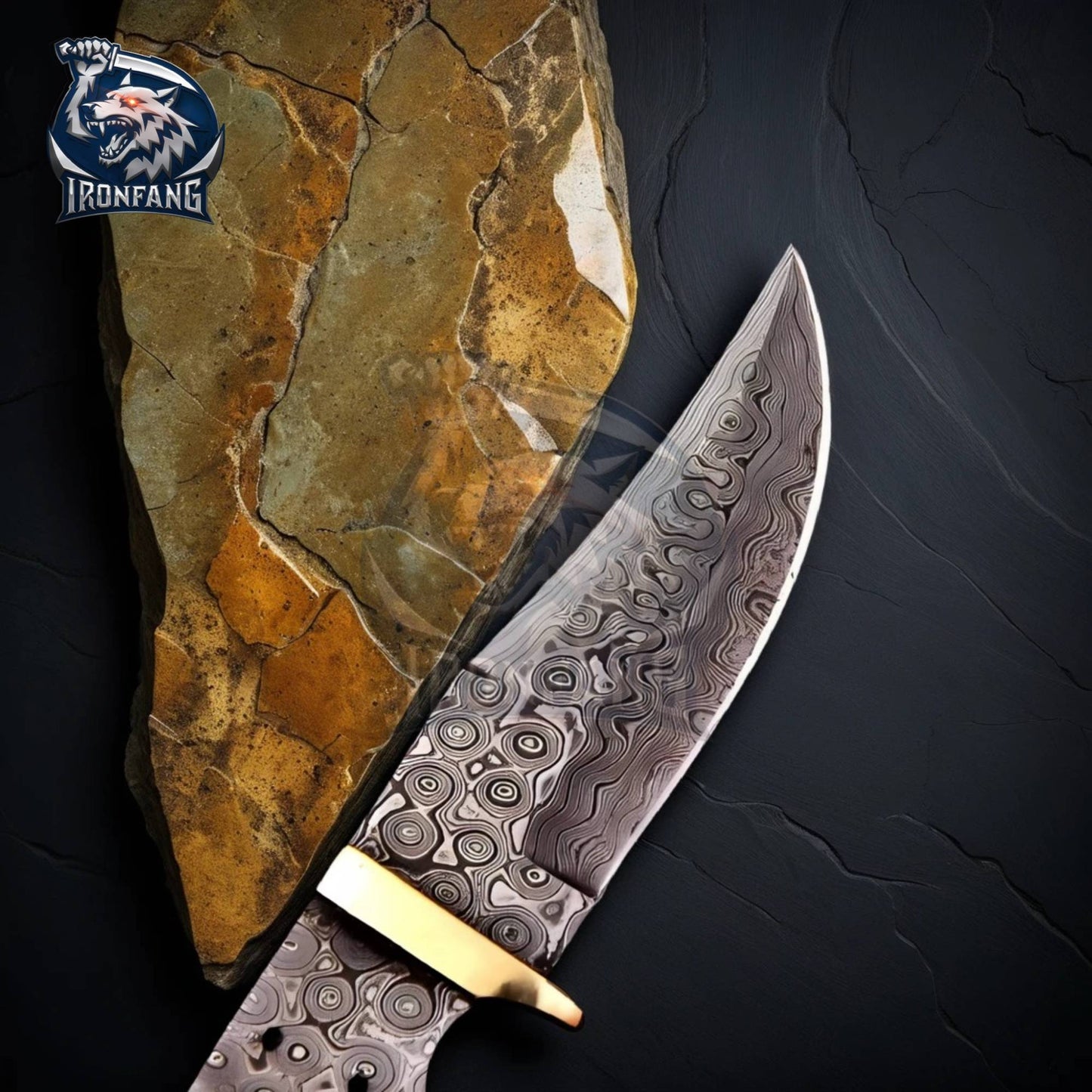 Game Of Thrones Dagger 9" Valyrian Steel Assassin Knife Camping, Survival, Hunting gift for Men, Father, Boyfriend IronFang Knife