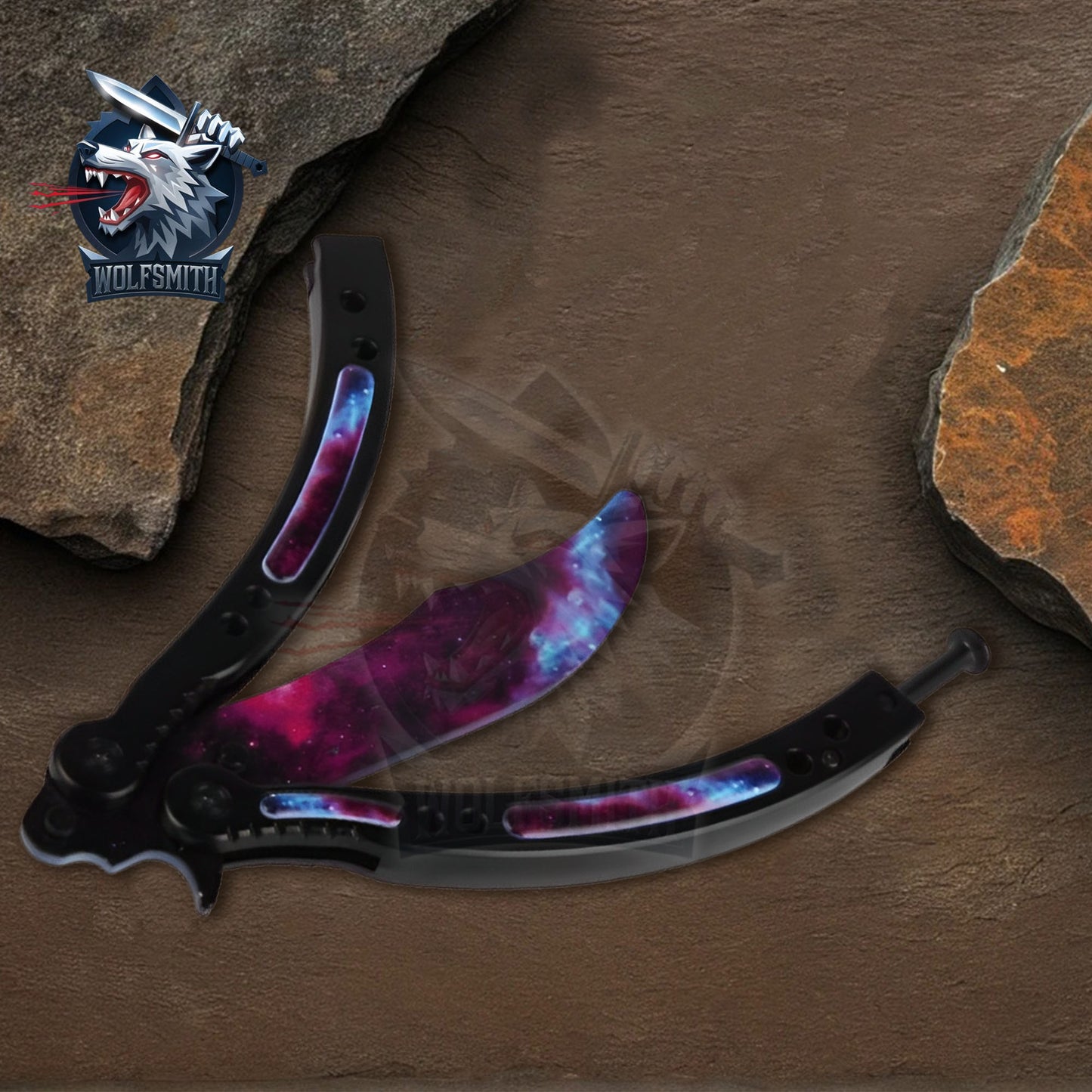 CSGO Practice Knife Balisong Butterfly Trainer Blade - HYPERBEAST - Pocket Knife for CSgo fan | Ironfangknife