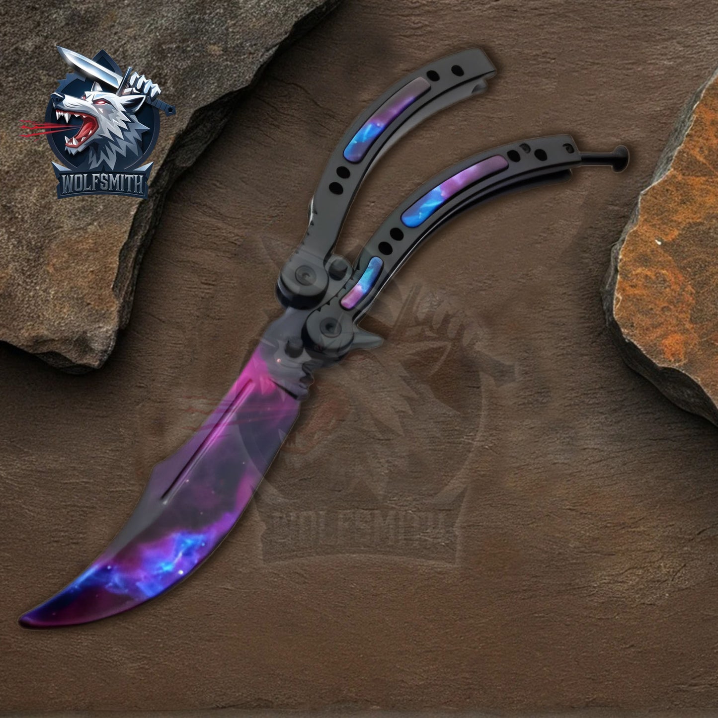 CSGO Practice Knife Balisong Butterfly Trainer Blade - HYPERBEAST - Pocket Knife for CSgo fan | Ironfangknife
