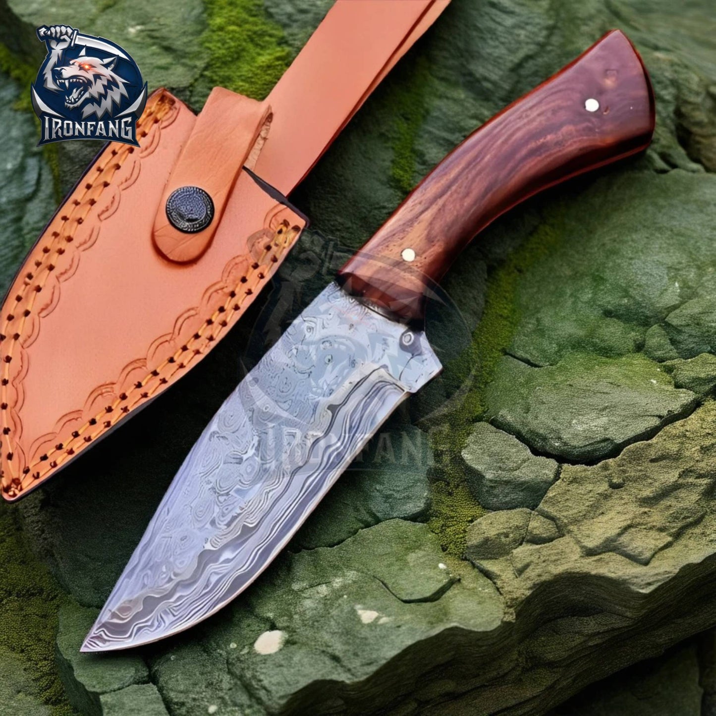 Game Of Thrones Dagger 11" Valyrian Steel Assassin Knife With Sheath Camping, Survival, Hunting gift for Men, Father, Boyfriend IronFang Knife