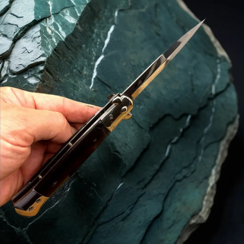 black-italian-stiletto-folding-pocket-knife
