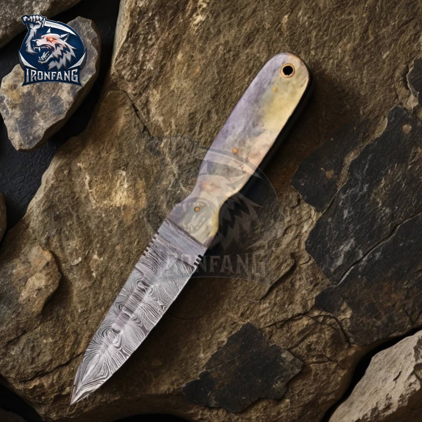 Game Of Thrones Dagger 9" Valyrian Steel Assassin Knife Camping, Survival, Hunting gift for Men, Father, Boyfriend IronFang Knife