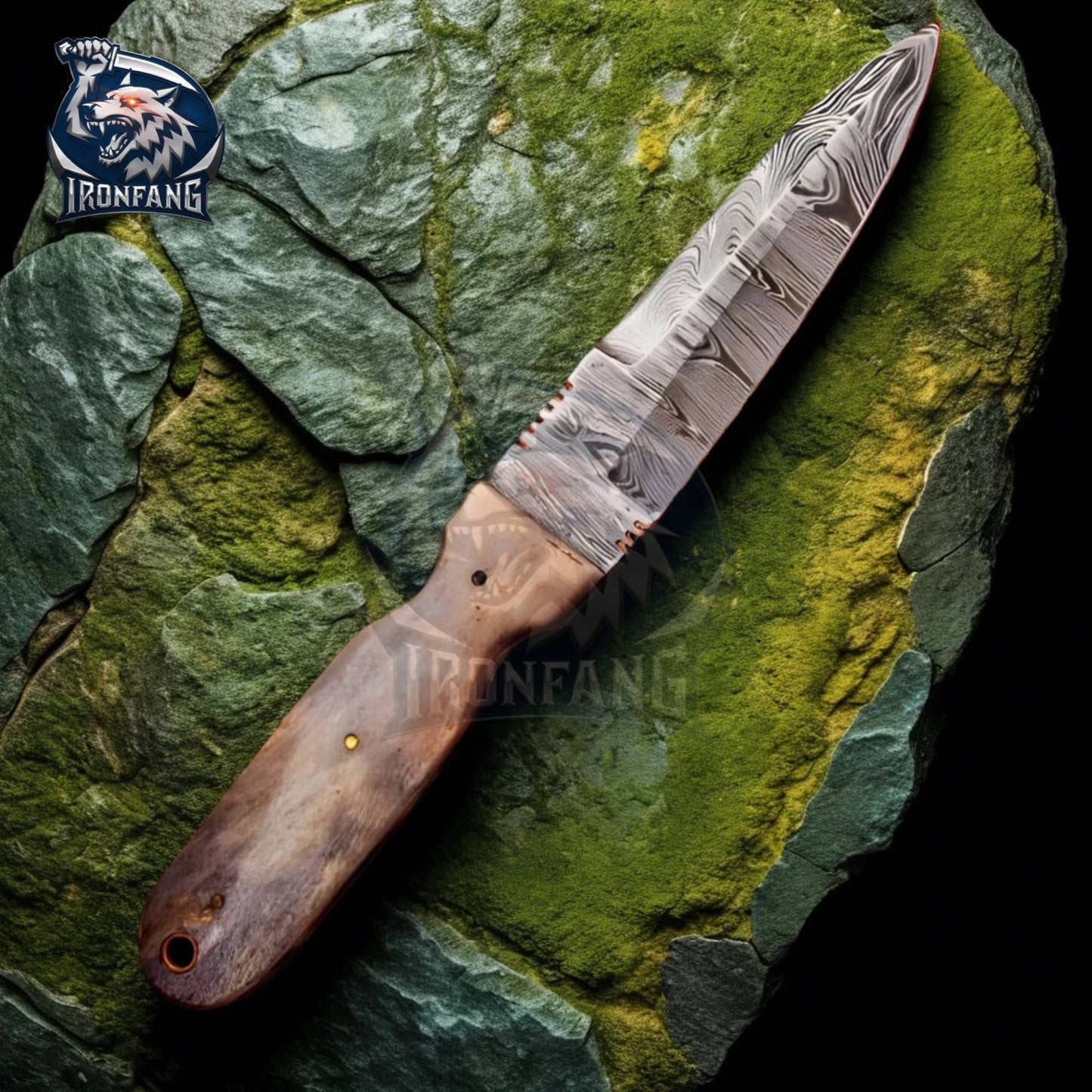 Game Of Thrones Dagger 9" Valyrian Steel Assassin Knife Camping, Survival, Hunting gift for Men, Father, Boyfriend IronFang Knife