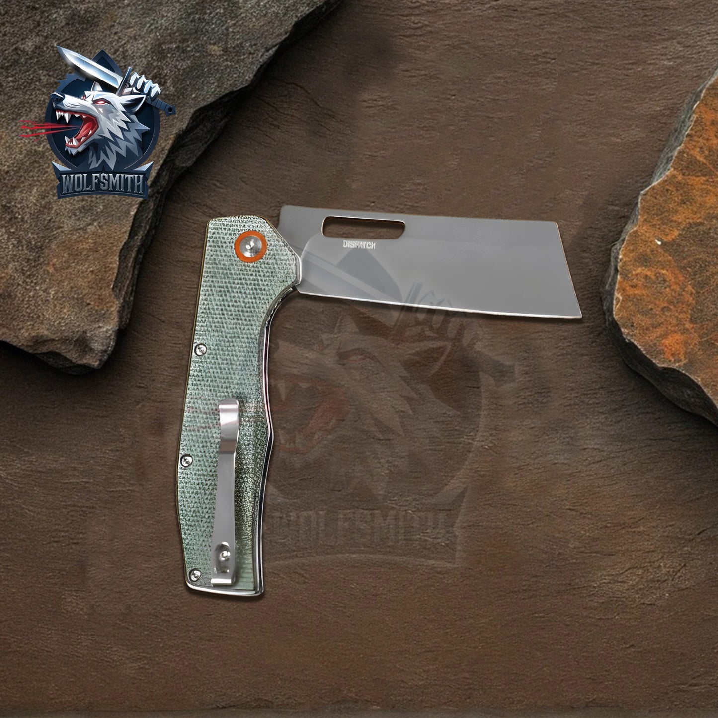 8 inchs Micarta Handle Razor Cleaver Assisted Open Folding Knife | Ironfangknife