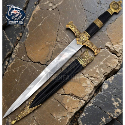 16" King Solomon Medieval Templar Crusader Steel Dagger