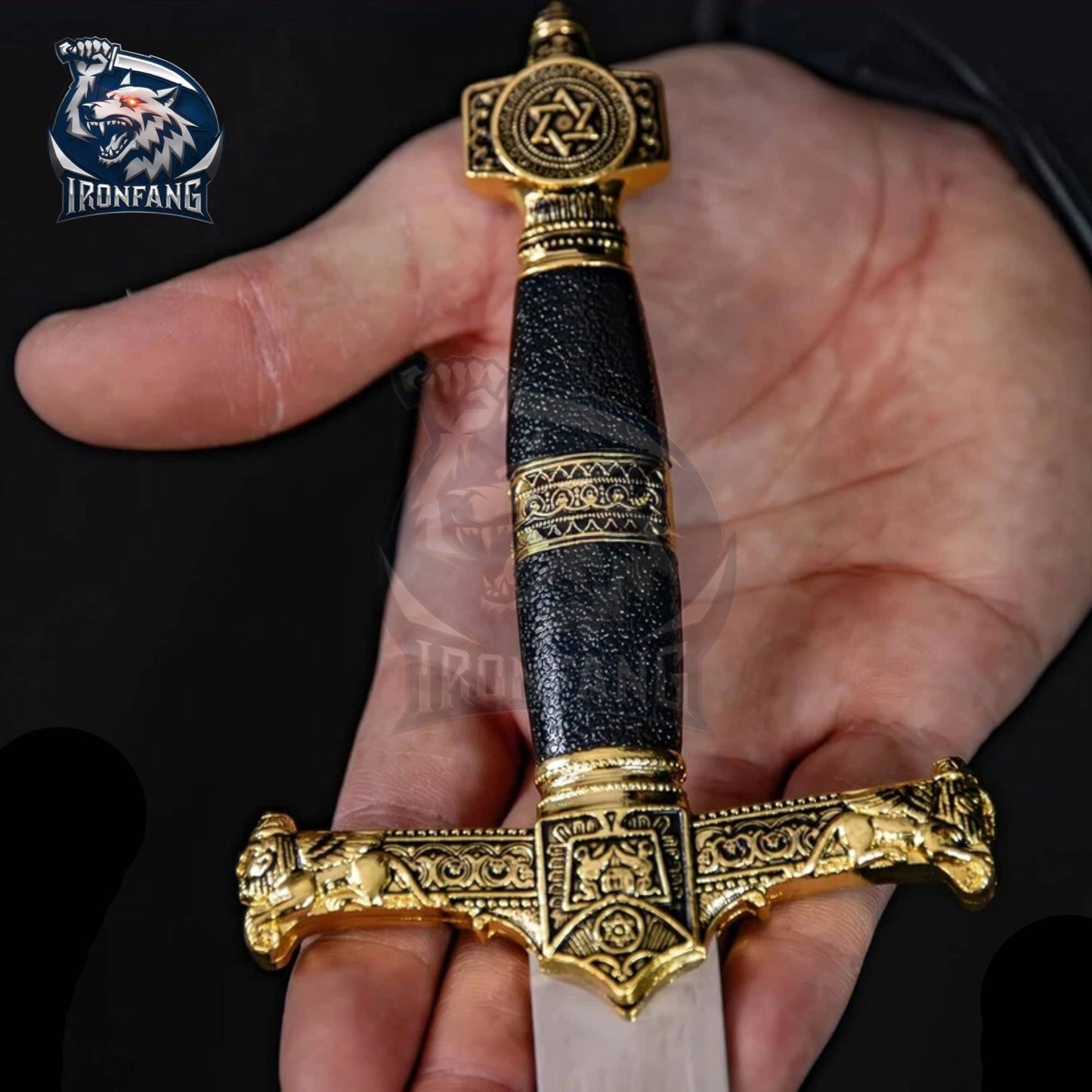 16" King Solomon Medieval Templar Crusader Steel Dagger