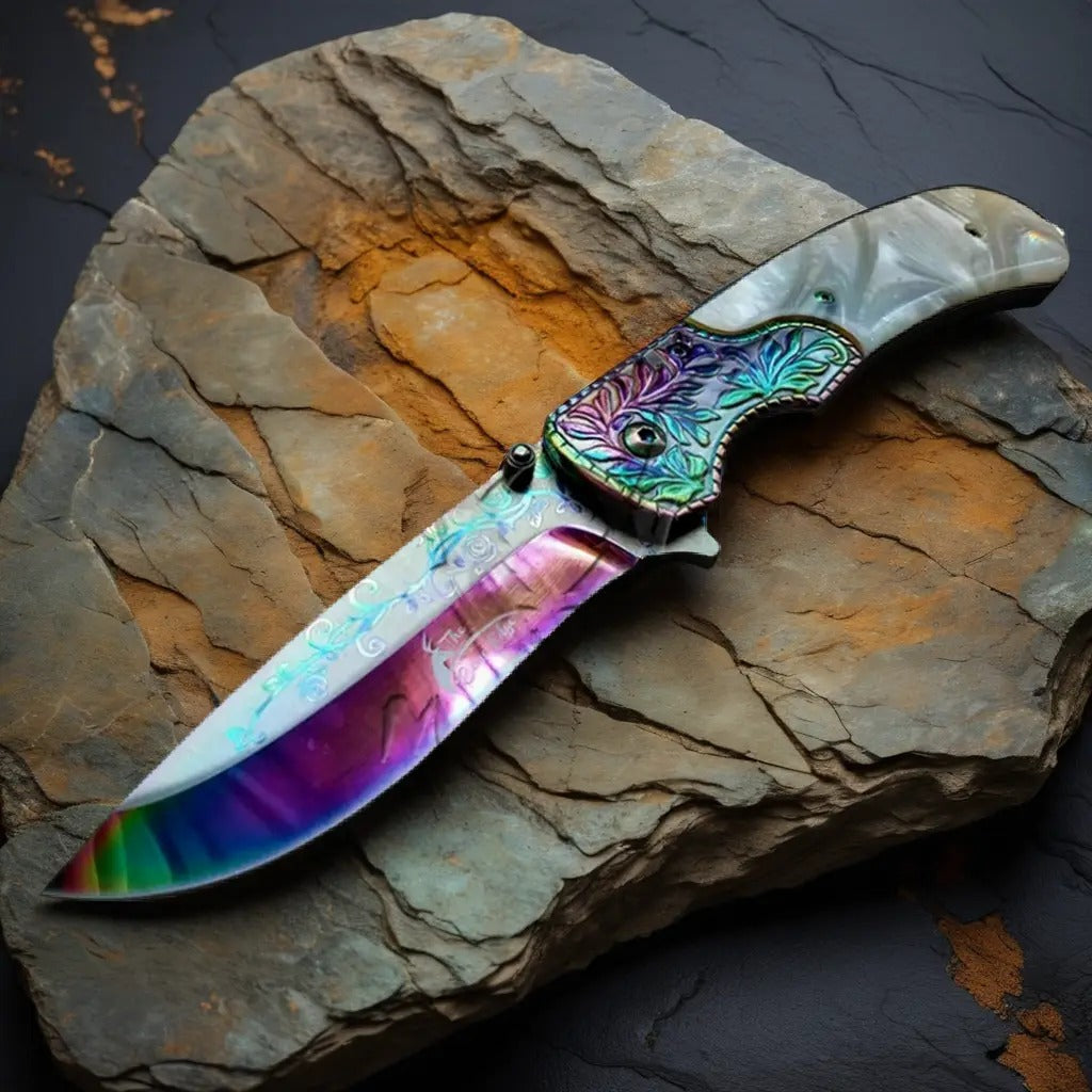 8.5-Vintage-Weston-Florals-folding-Pocket-Knife-rainbow-ironfangknife