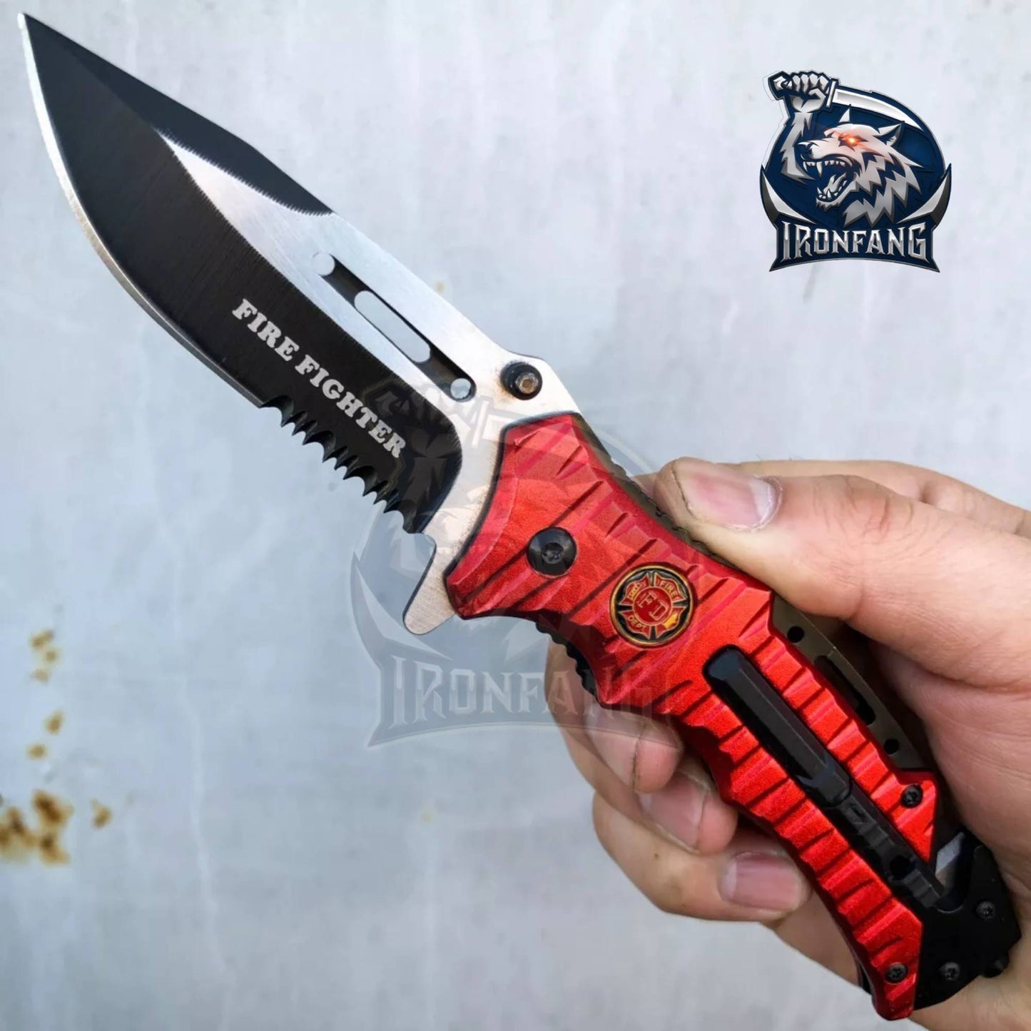 9-Inches-Fire-Fighter-Dept-Folding-Pocket-Knife-Ironfangknife