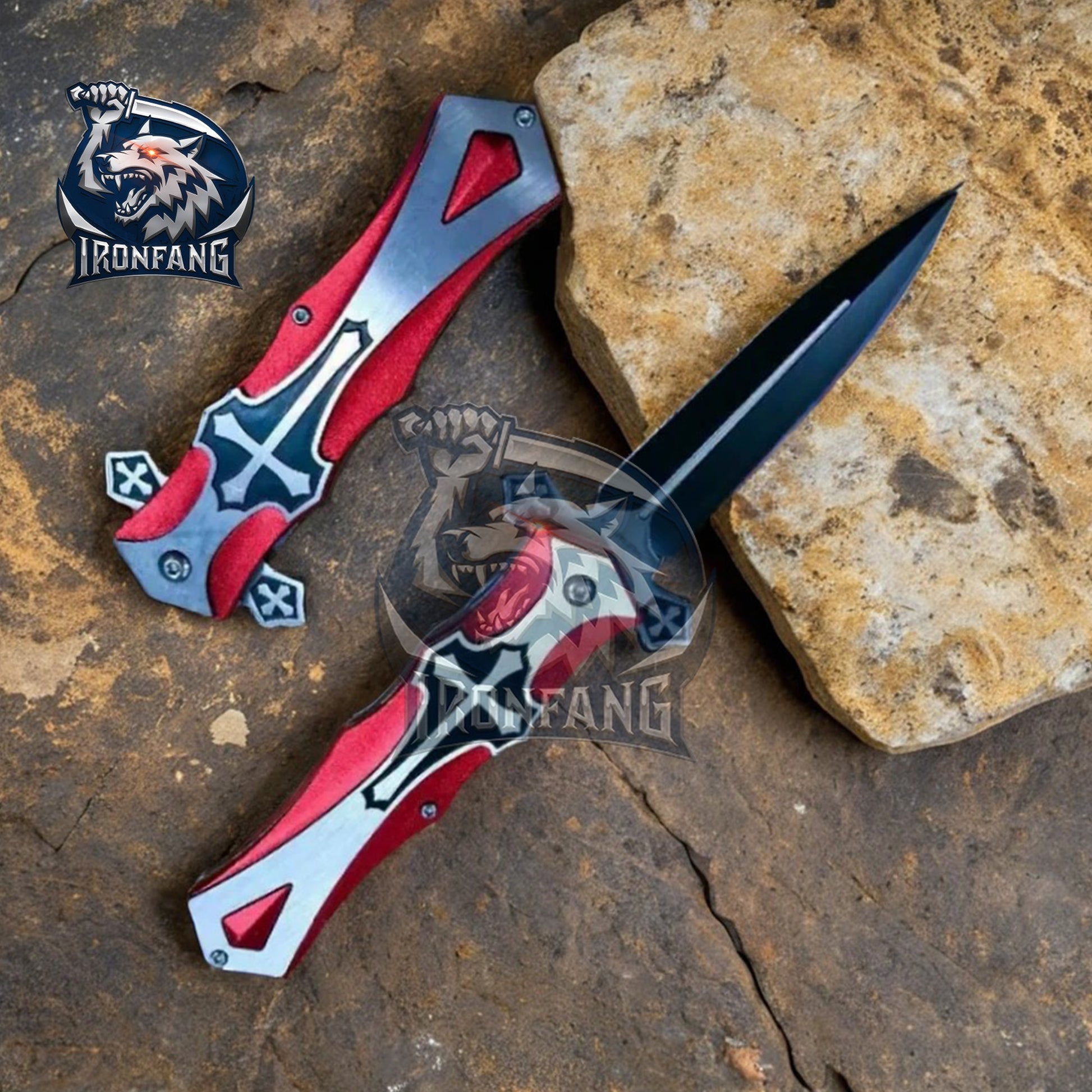 9-inches-Celtic-Cross-Scottish-Folding-Knife-ironfangknife