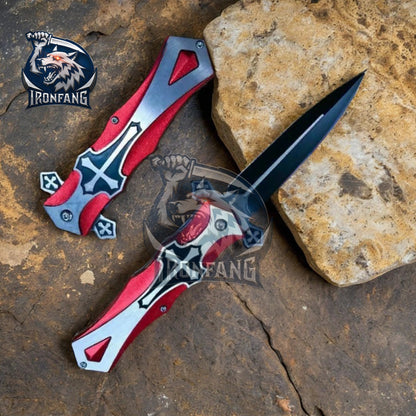 9-inches-Celtic-Cross-Scottish-Folding-Knife-ironfangknife
