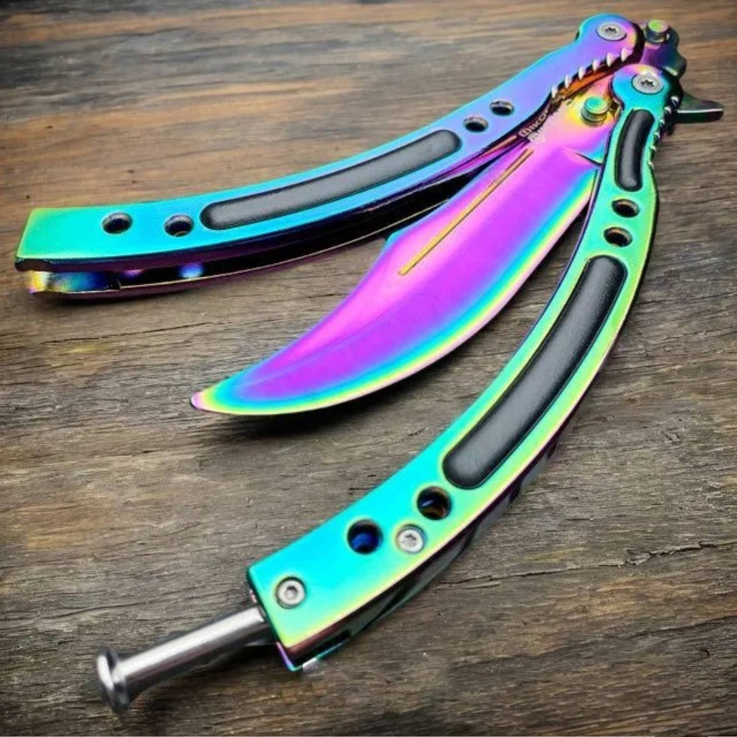 CSGO Practice Knife Balisong Butterfly Trainer Blade - HYPERBEAST - Pocket Knife for CSgo fan | Ironfangknife