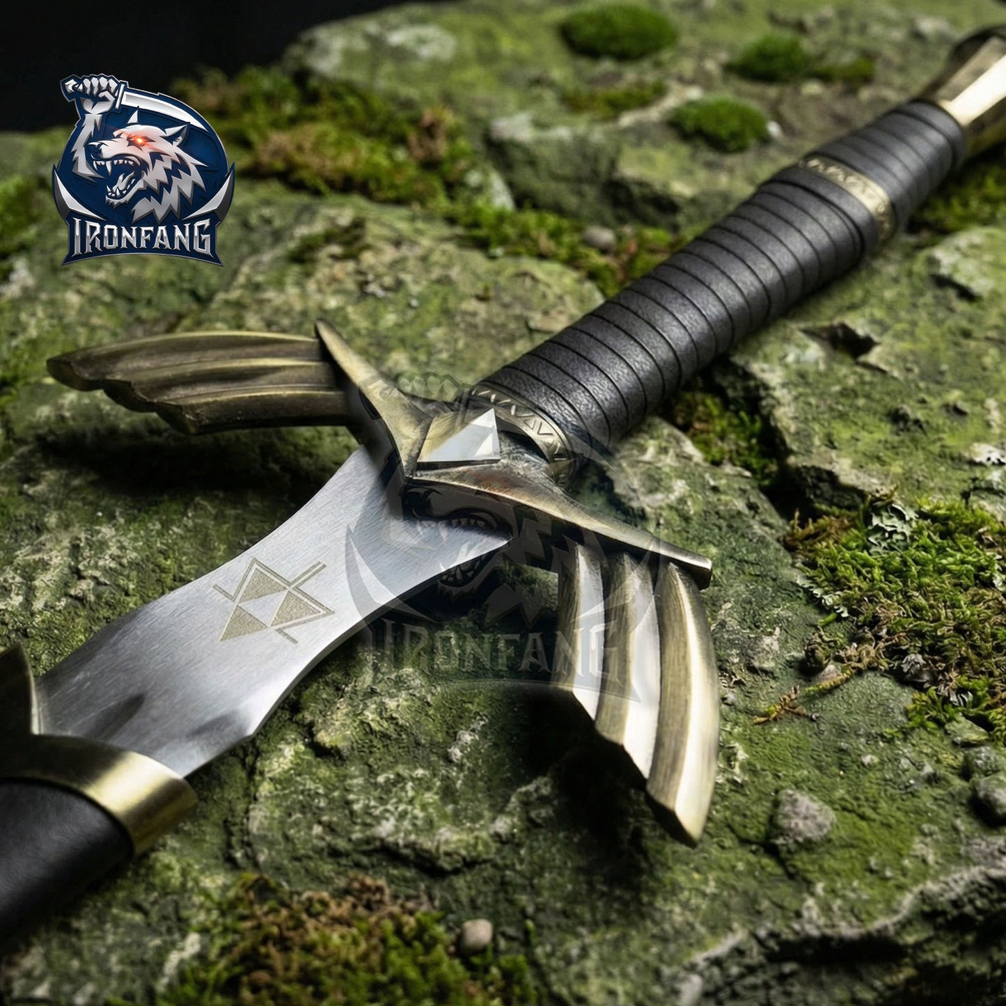 Premium 50" Legend of Zelda Master Sword Replica Black Limited Edition ironfangKnife
