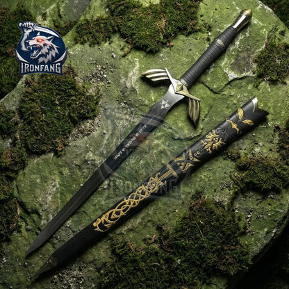 Premium 50" Legend of Zelda Master Sword Replica Black Limited Edition ironfangKnife
