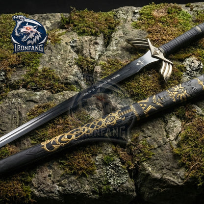 Premium 50" Legend of Zelda Master Sword Replica Black Limited Edition ironfangKnife