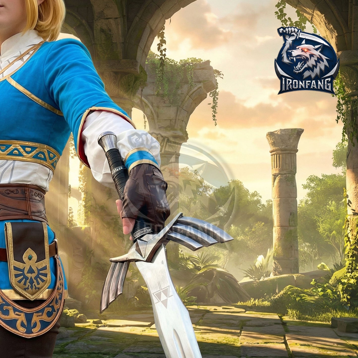 Premium 50" Legend of Zelda Master Sword Replica Black Limited Edition ironfangKnife